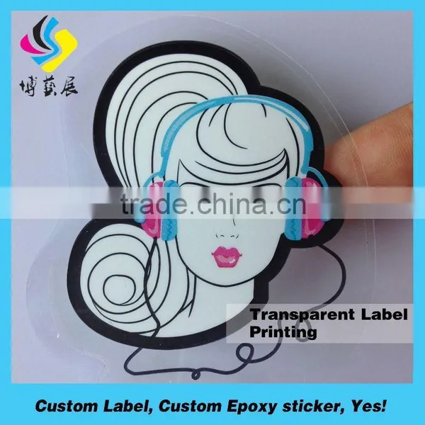 Promotional Glass Sticker Clear Transparent Stickers for Car Windows photo-2