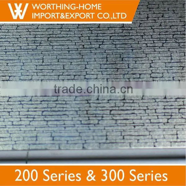 High Quality Coating Pvc 8k Embossed Etched Decorative 304 Ss Plate photo-6