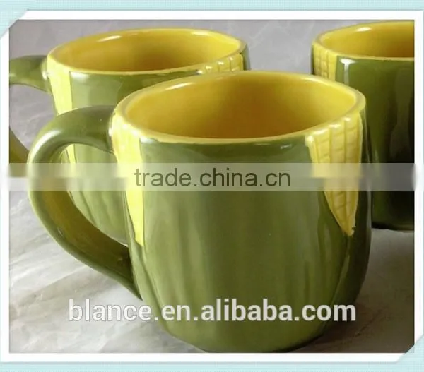 3d Ceramic Corn Coffee Mug Corn Design Cup photo-3