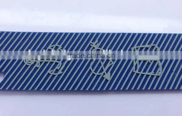Personalized Designed Logo Embossed PVC Sew on Labels photo-2