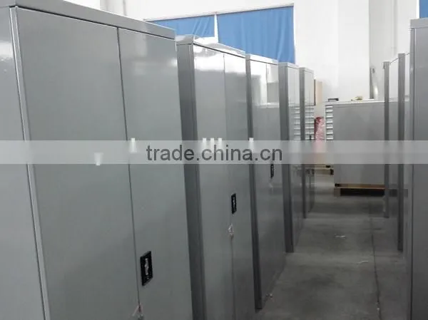 Workshop Industrial Metal Lockers Storage Cabinets With 4 Shelf photo-3