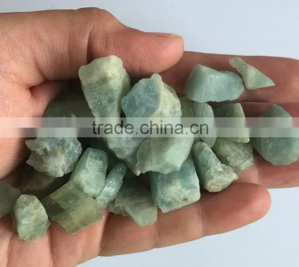Natural Aquamarine Green Blue Raw Rough Loose Gemstones photo-4