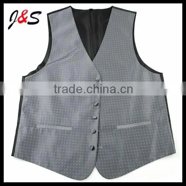 Fashion Mens Silk Woven Waistcoats With Silk Tie and Silk Bow Tie Pocket Square Set