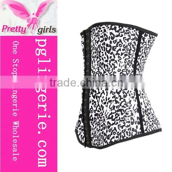 Classic Latex Waist Cincher and Leopard Print Latex Waist Trainer Corset photo-4