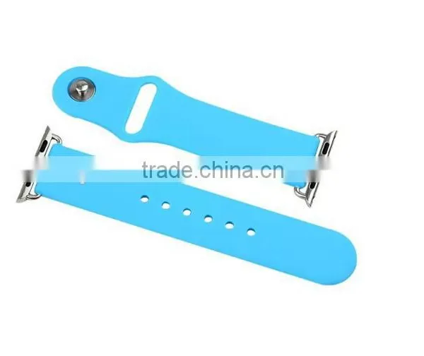 2016 Top Seller on Sport Wristband for Apple Watch Silicon Band Strap With Connector for Both 38MM and 42MM photo-4