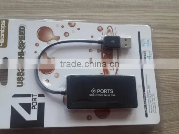 New High Speed 4 Ports USB 2.0 Hub Portable USB HUB With Line photo-6