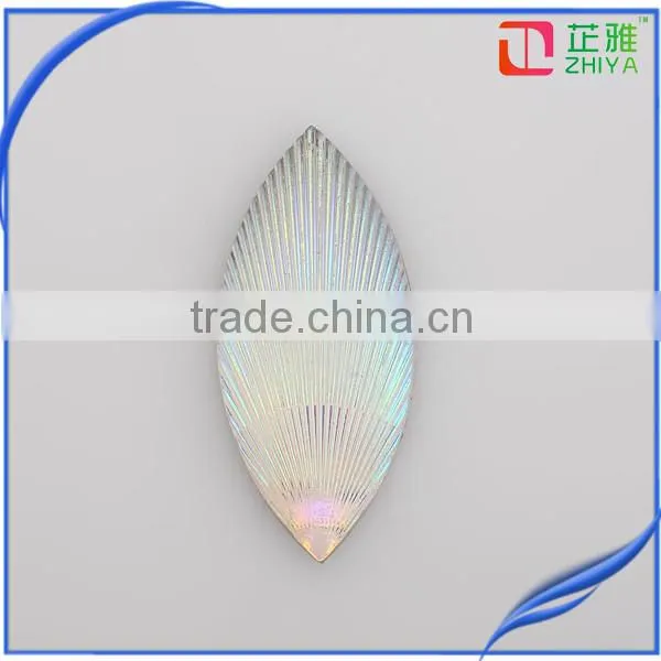 Sell Hot Horse Eye Shell Design AB Stone Without Holes Resin Stone photo-2