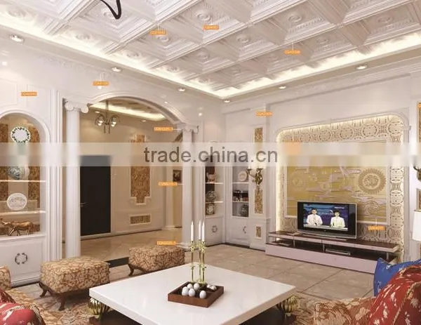 Factory Direct Sales Round Light Panel/plate PU Materials for Ceiling Lamp Decoration photo-2