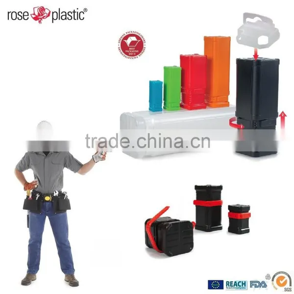 Round Square Plastic Block Tubes Packaging for Hardware Fitting BK photo-4