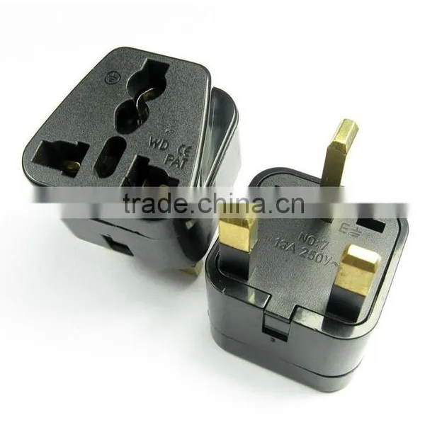 Universal EU US AU to UK Converter UK 3 Pin AC Power Plug photo-2