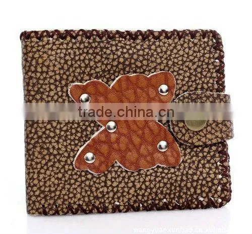 Stitching leather wallet
