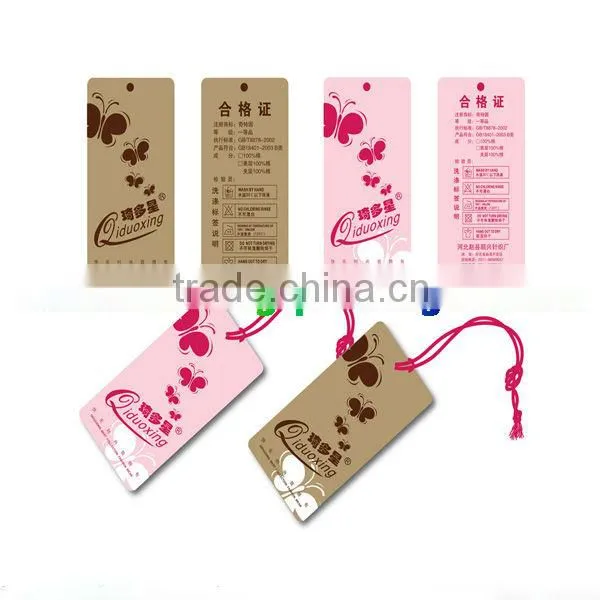 supply paper jewellery hang tag