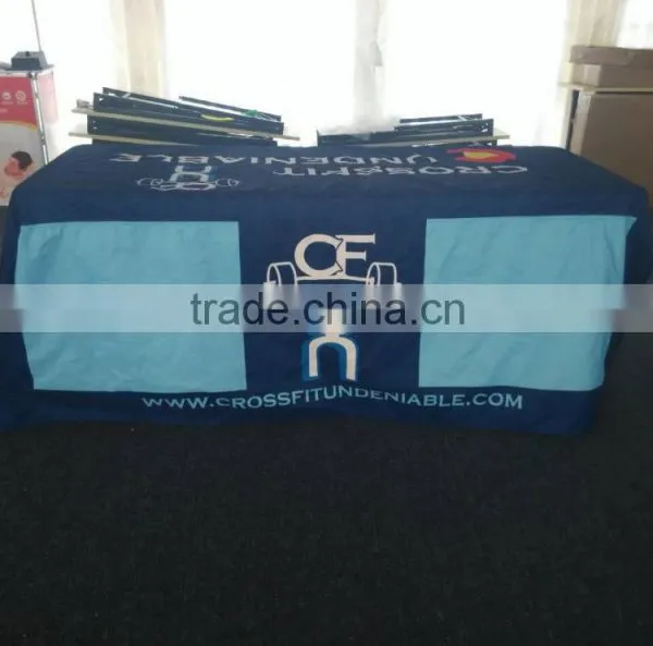 Customized Size Digital Printing Draped Table Cloth Advertising photo-2