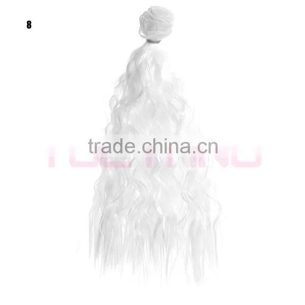 Low Price Blonde Synthetic Wavy Hair Extensions Weft Pieces Weaving Factory photo-4