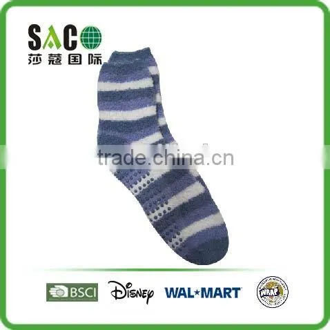 Colorful Double Stripe Fluffy Socks photo-5
