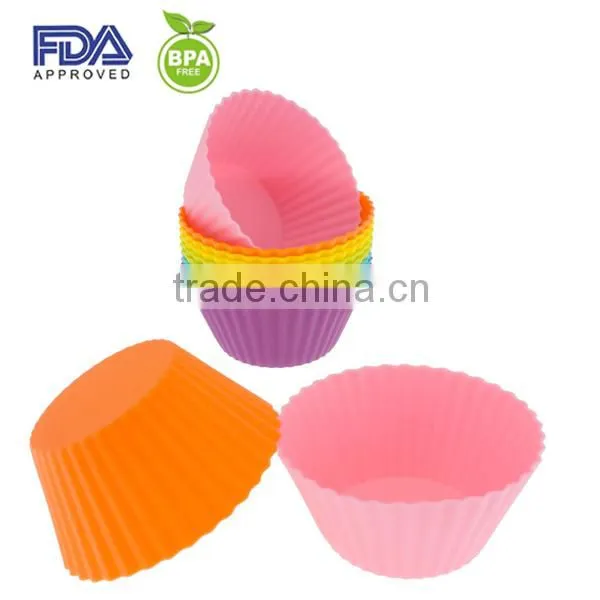 Silicone Cupcake Liners / Baking Cups, Standard Size, Cake Molds / Bakeware photo-3