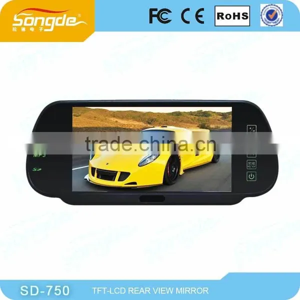 7inch MP5 Bluetooth Rearview Car Mirror Monitor With USB&SD photo-4