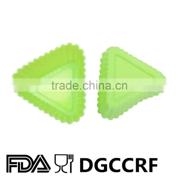 Food Grade Triangle Cake Cup Silicone Cupcake Mold