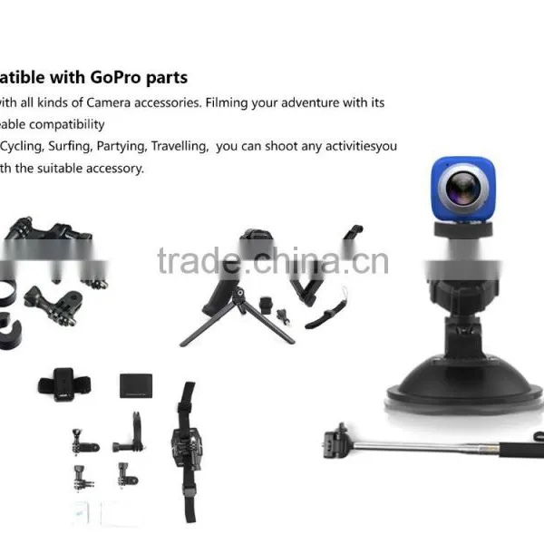 Mini Sports Action Camera 360 Degree Panoramic VR Camera Build-in WiFi Mini Ultra Life DV photo-4