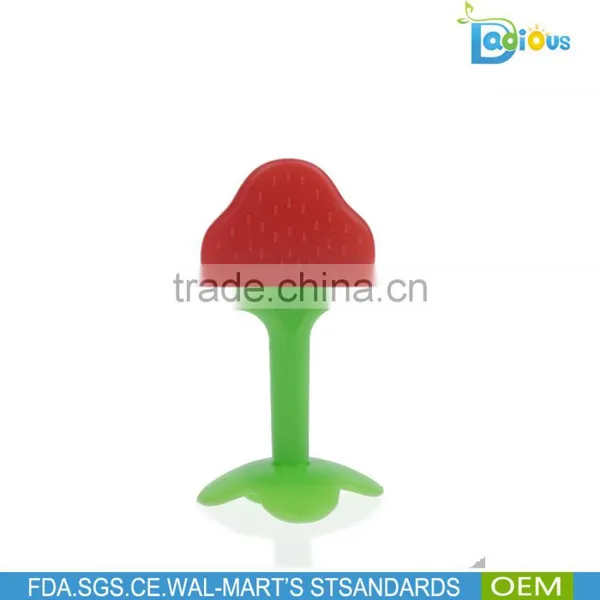 China Manufacturer Custom Silicone Baby Teether Wholesale, BPA Free Silicone Teething Teether Toy photo-3