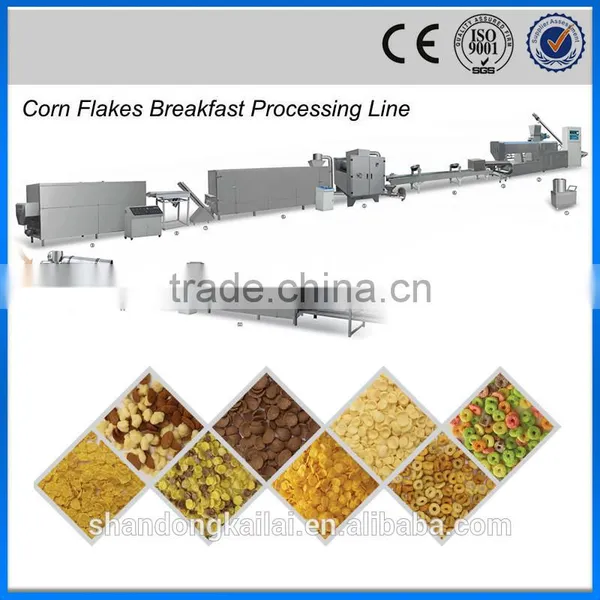 CE Latest Tech Automatic Breakfast Cereals Corn Flake Making Machine Corn Flakes Machinery