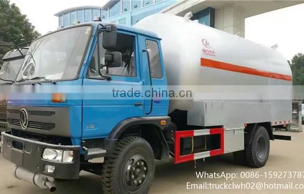 CLW 4-6 Ton Propane Tanker Truck 15m3 LPG Gas Bowser Tanker photo-2