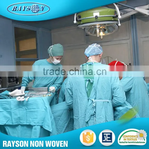 Wholesale Price Nonwoven Fabric Disposable Medical Patient Gown photo-2