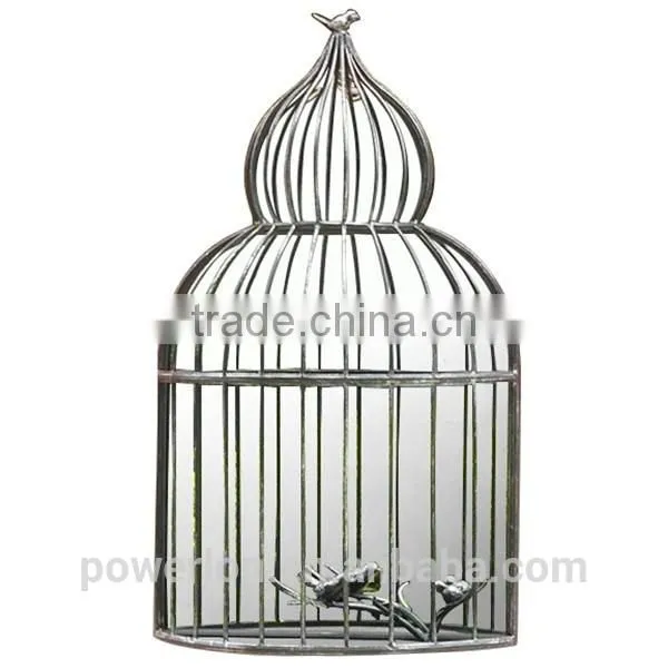 POWERLON Black Ornate Garden Iron Window Mirror Outdoor Furniture photo-2