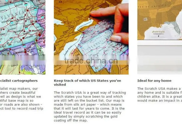 Scratch USA Scratch off Places You Travel America (US) Detailed Cartography Including US States photo-6