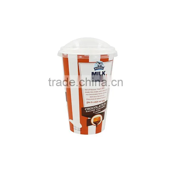 IML 14oz/400ml Plastic Disposable Red and White Color Large Coffee Mugs,Thin Wall Take Away Food Grade Coffe Cup photo-4