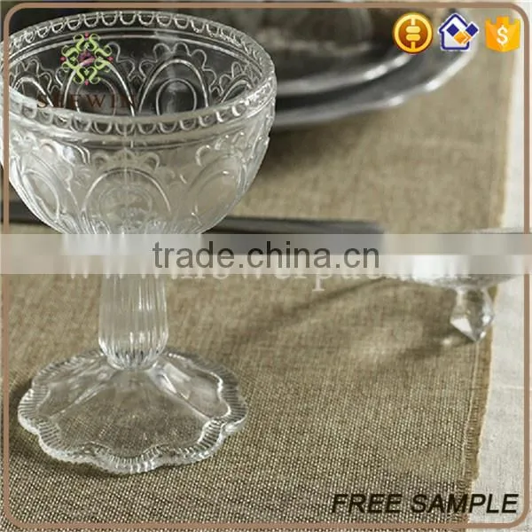 Burlap Table Runne of Wedding With Sewed Edge photo-3
