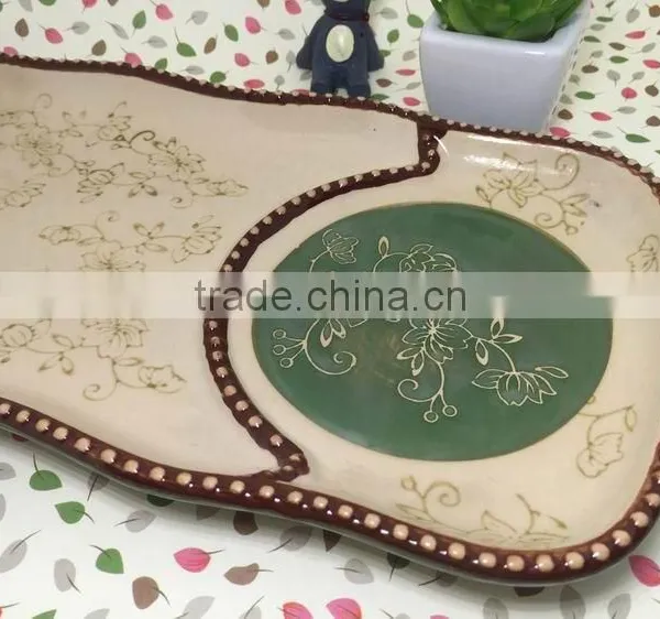 Daily Use Hand-painted Stocked Porcelain Dinner Plates High Quality Porcelain Plate photo-2