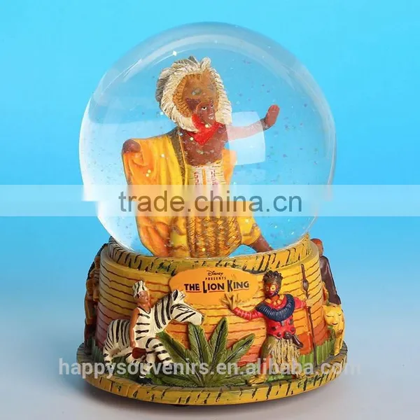 Chinese Factory Custom Made Handmade Resin Glass Ball of Souvenirs ,movies Snow Globe