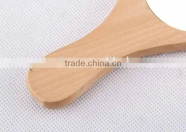 Round Mirror With Short Handle / Woden Mirror photo-3