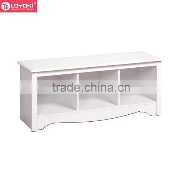 New 3 Cube Storage Organizer Home Furniture Shoes Rack Wooden Shoe Storage Bench photo-2