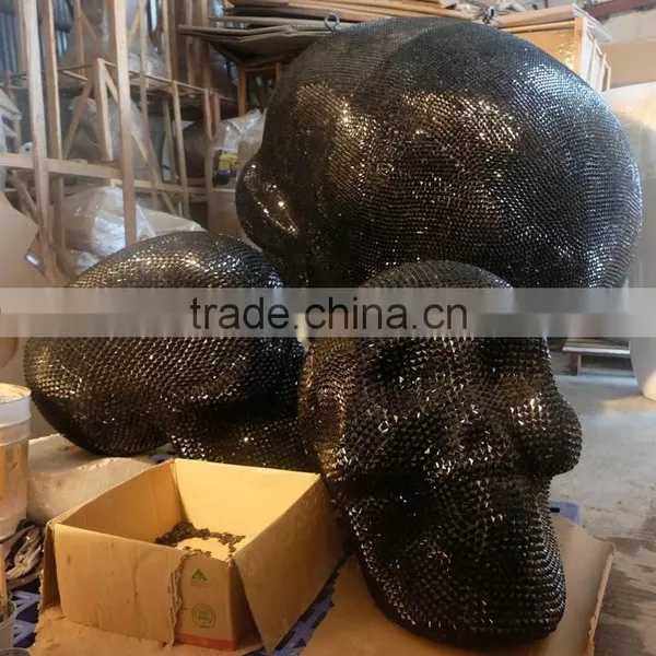 Indoor Fiberglass Big Skull Decoration photo-5