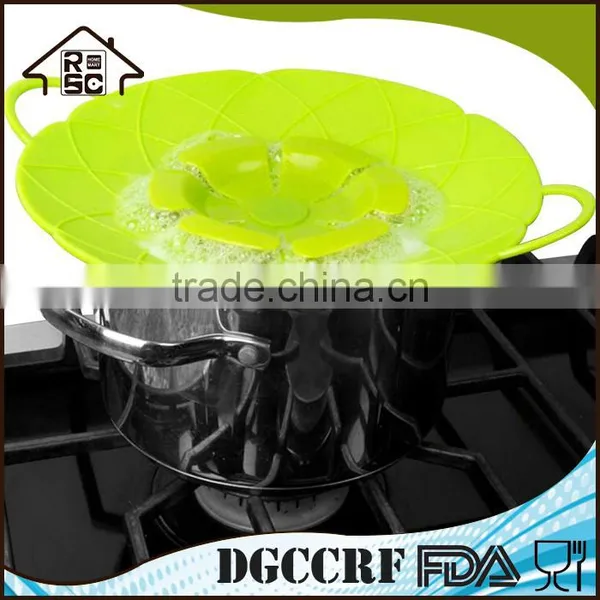 Hotsale FDA Grade Silicone Pot Cover Spill Stopper Lid Silicone Pot Cover Lid photo-3