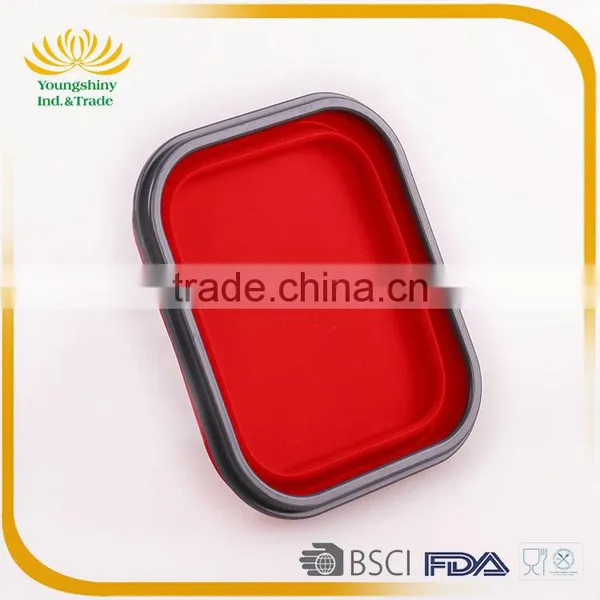 Eco-friendly Silicone Collapsible Lunch Box photo-2