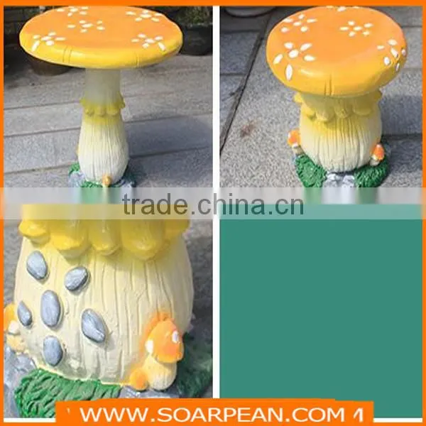 Modern Fashion New Desigbn Colorful Round Fiberglass Mashroom Table photo-6
