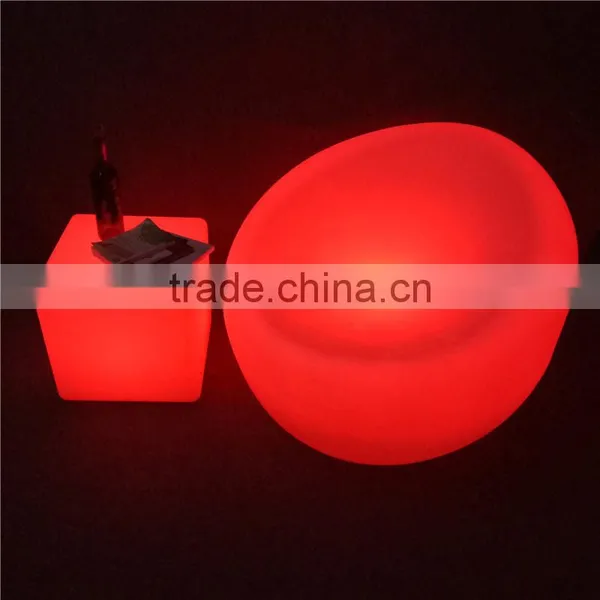 Nightclub LED Furniture Illuminated LED Big Single Sofa Chair With Rechargeable Battery photo-3