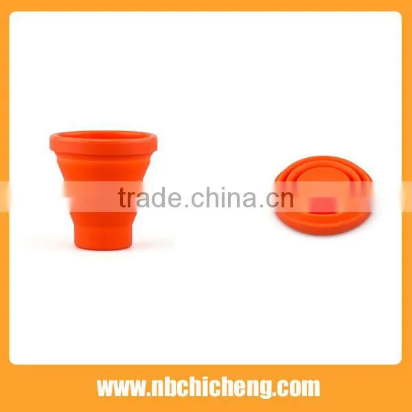 Silicone Folding Mug Cup, Food Grade Silicone Drinking Cup, Collapsible Silicone Cup photo-2
