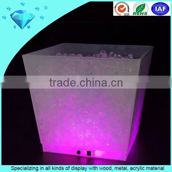 Customized LED Acrylic Ice Container Acrylic Led Wine Ice Bucket photo-2