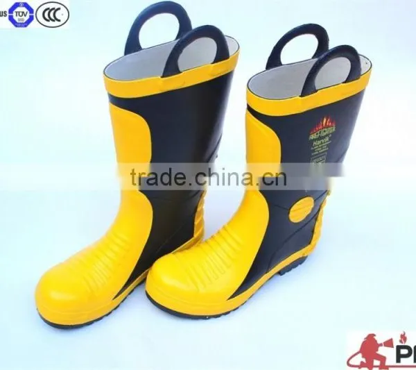 High Temperature Resistance Construction Working Firefighter Safety Security Rubber Fire Retardant Boots photo-2