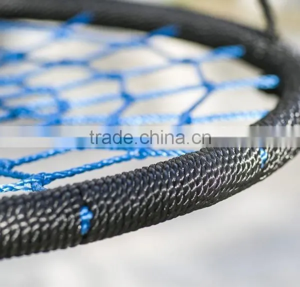 Outdoor Black and Blue Playground Net Children Swing Chair photo-5
