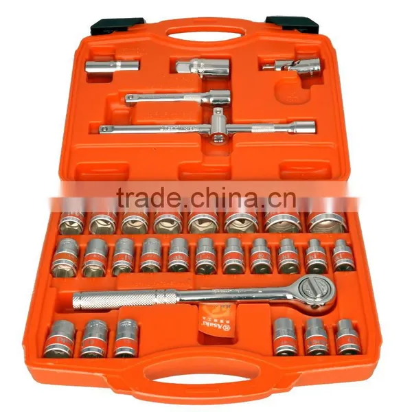 AK-9773 32 Pcs 1/2 Inch High Grade Socket Wrenchset photo-3