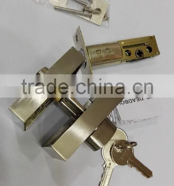 High Quality Good Price Stainless Steel Entry Privacy Passage Square Deadbolt Lock photo-3