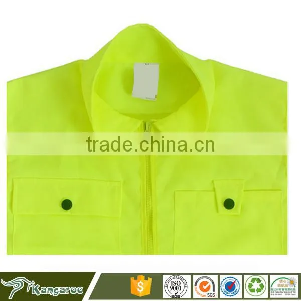High Visibility Fluorescent Yellow Polyester Tank Top photo-6