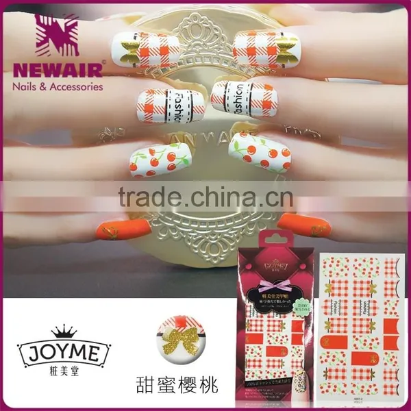 New Air French Fresh Style Nail Art Sticker Colorful Shining Transfer Nail Decal/wraps photo-5