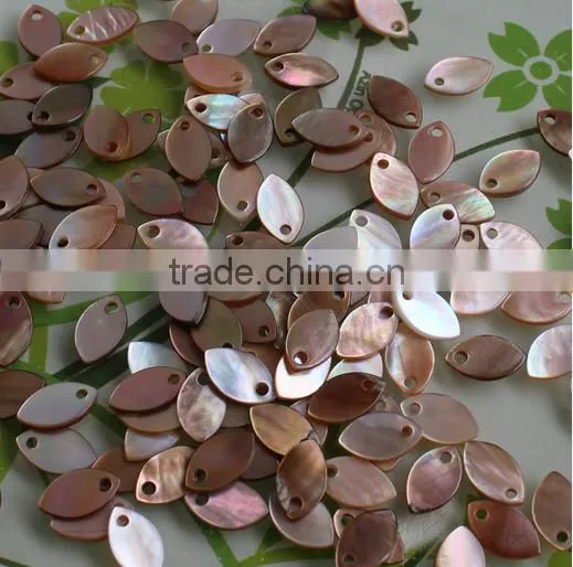 Natural Black Lip Shell Round Loop Charms Pendants Wholesale Diy Black Shell Charms for Earrings Jewelry Assessories photo-2