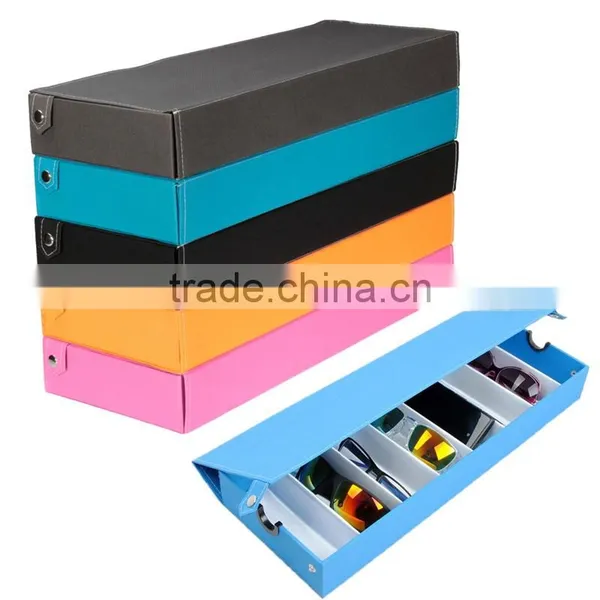 Best Price Excellent Quality 8 Slot Eyeglass Sunglasses Glasses Storage Display Grid Stand Case Box Holder photo-2